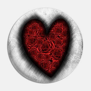 Ace of Hearts with Roses Pin