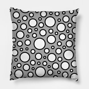 Grey Agaric Polka Dots Pillow