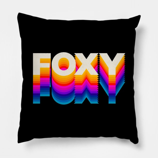 4 Letter Words - Foxy Pillow by DanielLiamGill