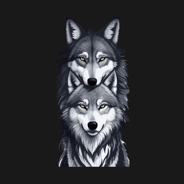 Wolf T Shirt by Prime Quality Designs