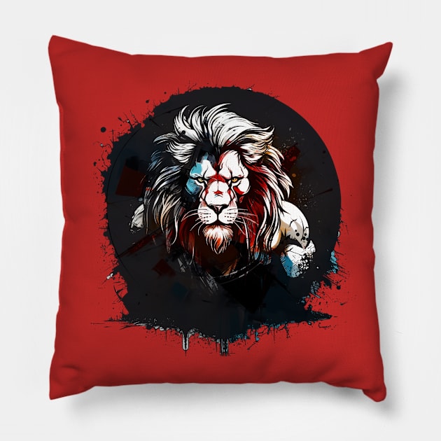 Lion design Pillow by javierparra