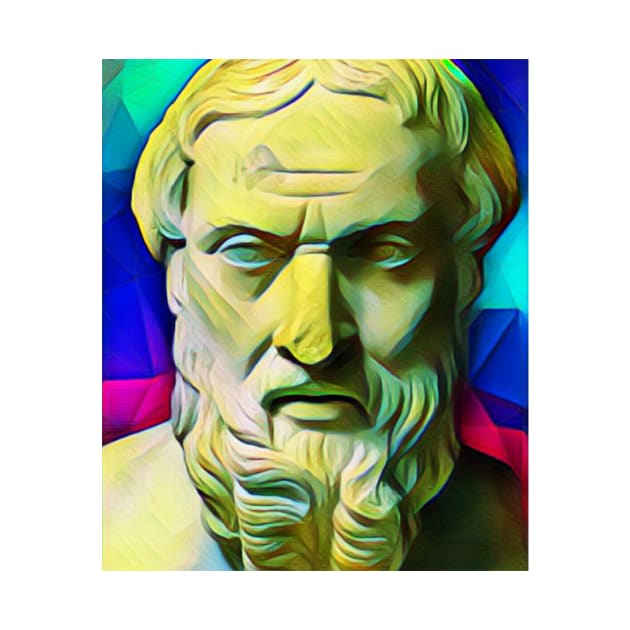 Herodotus Colourful Portrait | Herodotus Artwork 7 by JustLit
