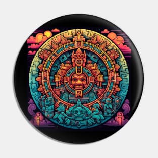 Mayan Calendar - Design 1 Pin