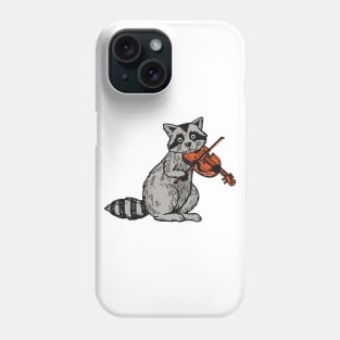 Raccoon playing Violin Phone Case