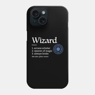 D&D Wizard Class Definition Phone Case