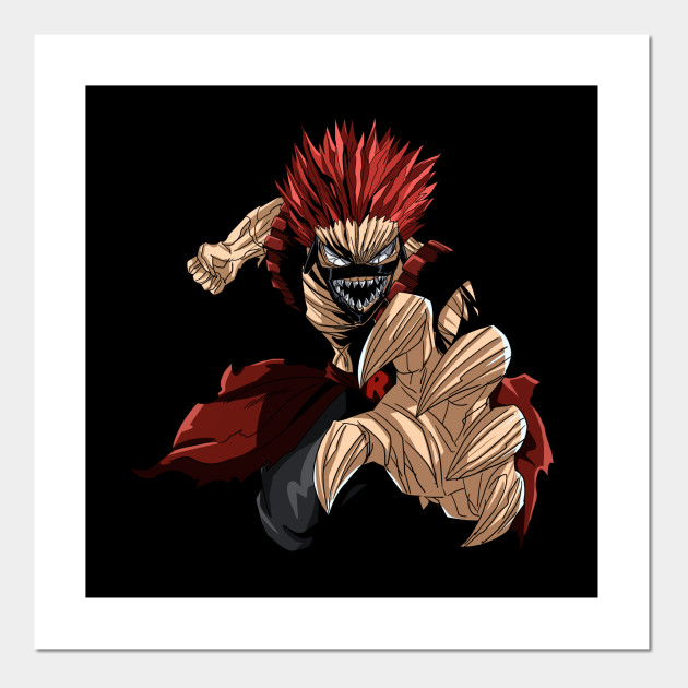 Red Riot Eijiro Kirishima Red Riot Unbreakable Poster E Stampa Artistica Teepublic It