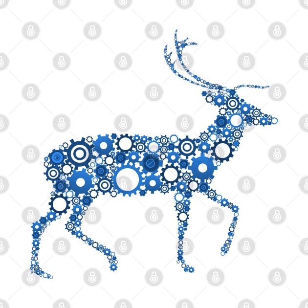 DEER MADE OF GEARS by RENAN1989