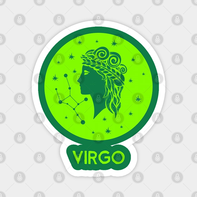 Virgo Zodiac Sign Magnet by teeshirtmarket