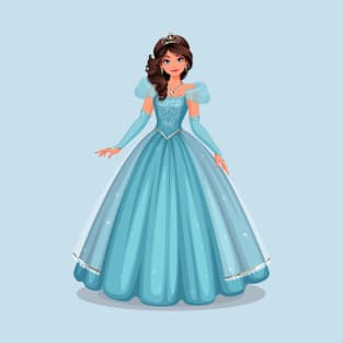 princess blue dress T-Shirt