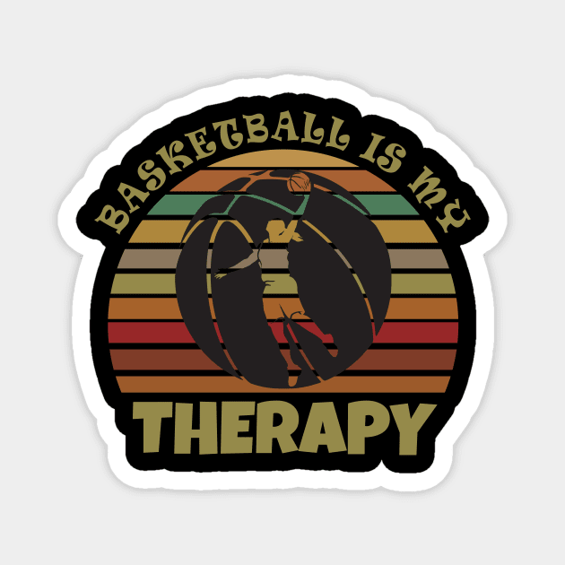 Basketball is my therapy Magnet by Work Memes