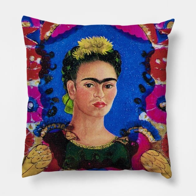 The Frame (painting) by Frida Kahlo Pillow by FridaBubble