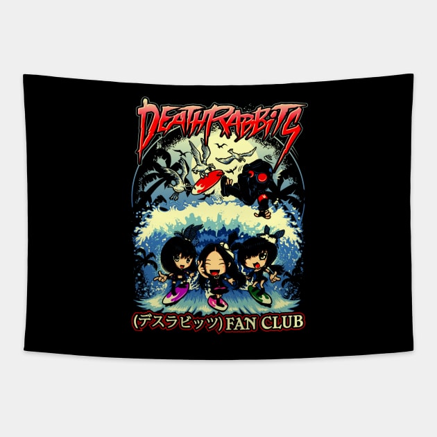 DR Fan Club (Deathrabbits X Natsu) Tapestry by KawaiiDread