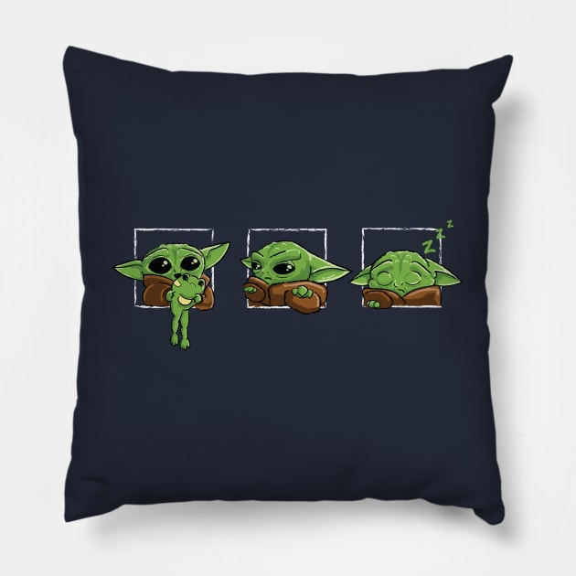 Eat Play Sleep Repeat Pillow by BignellArt