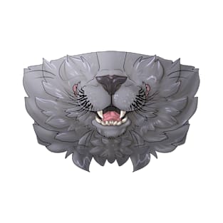 Blue/Gray Cat Mask T-Shirt