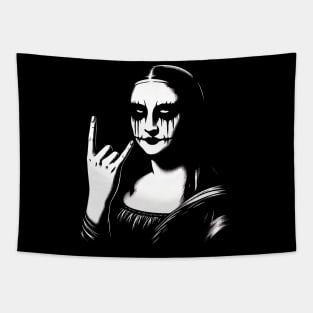 Blackened Mona Lisa Tapestry