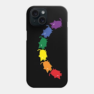 Abstract Pride Kitty Cats Rainbow Phone Case