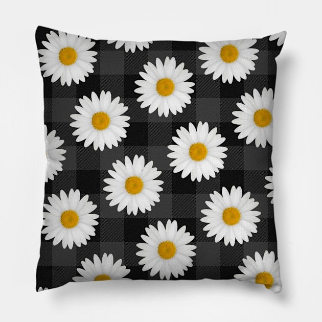 Daisy Daisies Flower Pattern Gift Pillow by HiDearPrint