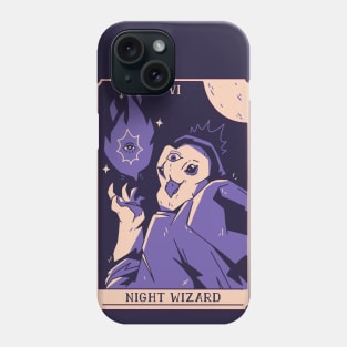 Spooky Tarot Card: The Night Wizard Phone Case