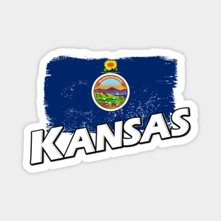 Kansas flag Magnet