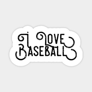 I Love Baseball Magnet