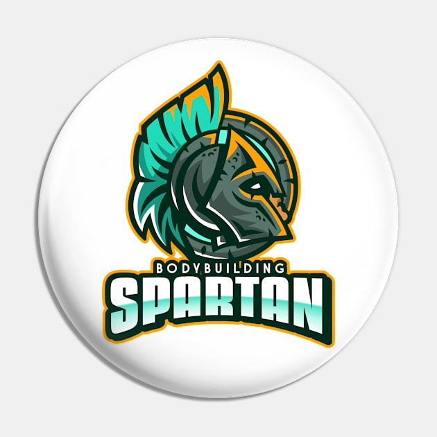 Spartan Bodybuilding Pin by Tip Top Tee's