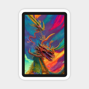 Rainbow Dragon Magnet