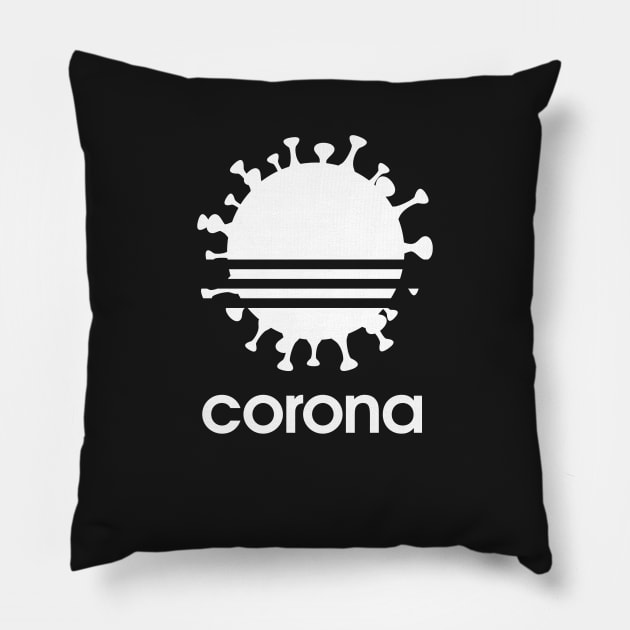 Corona White Pillow by HentaiK1ng