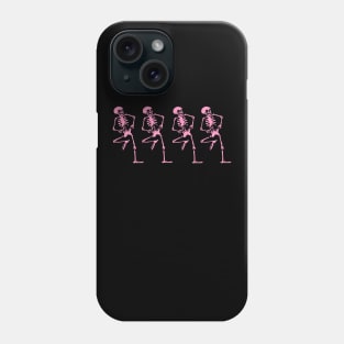 Spooky Scary Skeletons (Pink) Phone Case