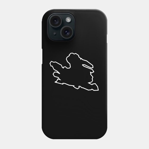 Mayne Island in Ebony Black - Simple Silhouette - Mayne Island Phone Case by City of Islands