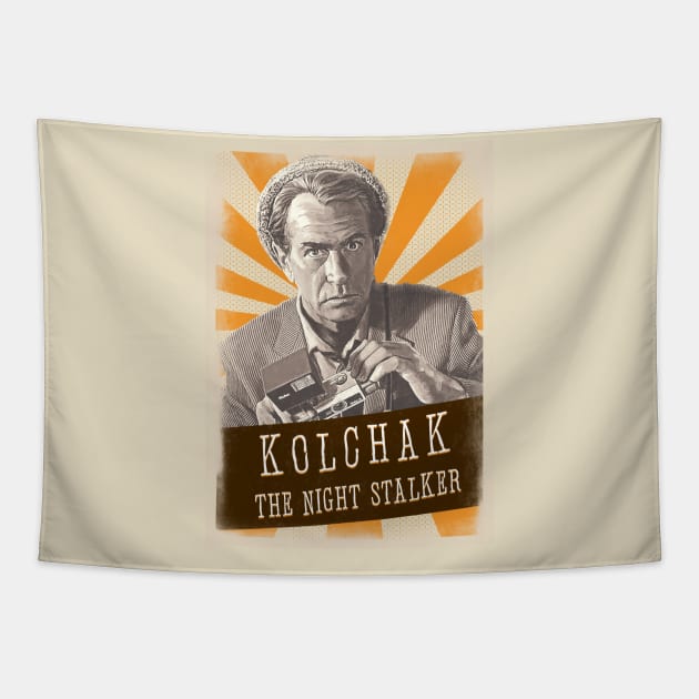 Vintage Aesthetic Kolchak The Night Stalker Tapestry by SkulRose