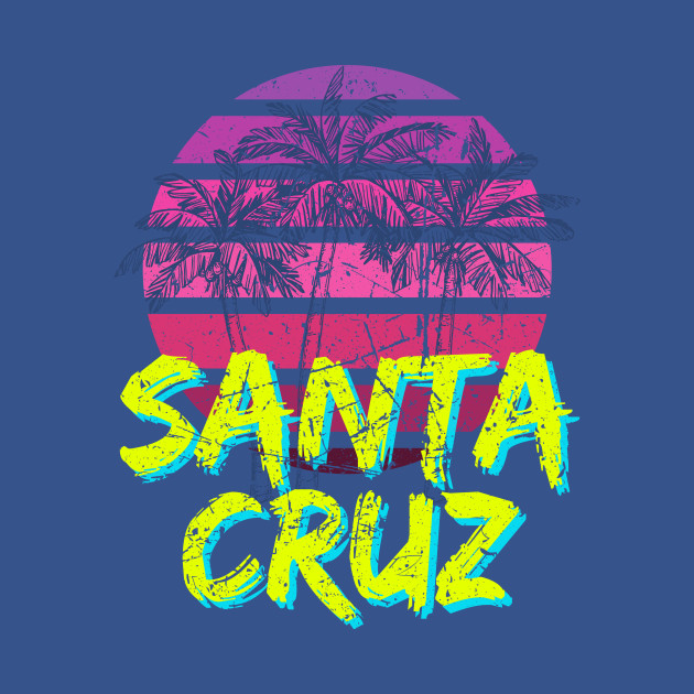 Disover Santa Cruz Florida Summer Retro 80's Vintage - Retro - T-Shirt