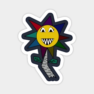 Flower rainbow Punk! Magnet