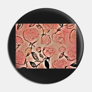 1941 Roses House of Harlequin Pin