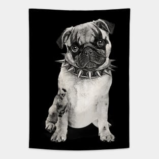 Heavy Metal Pug Tapestry