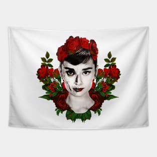 Audrey Skull & Roses Tapestry