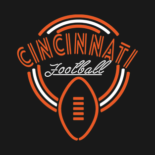 Neon Sign Cincinnati Football T-Shirt