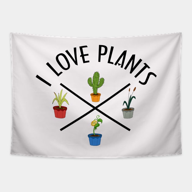 I love plants Tapestry by artsytee