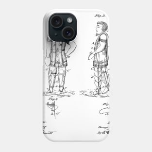 Life Saving and Swimming Apparatus Vintage Patent Hand Drawing Phone Case