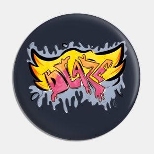 Blaze Graffiti Pin