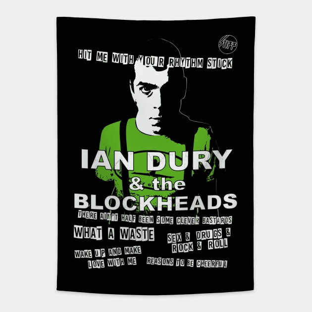 Ian Dury - Hit Me. Tapestry by OriginalDarkPoetry