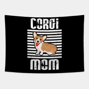 Corgi Mom Proud Dogs Tapestry