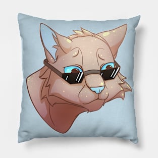 Cat with glasses Pillow