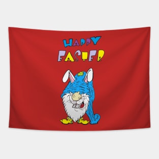 Easter Bunny Gnome "Happy Easter" Message Tapestry