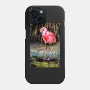 Pink Flamingo Digitized Watercolor Phone Case