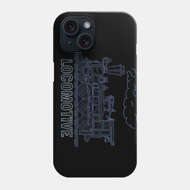 Vintage Locomotive Phone Case by snewen