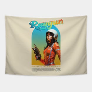 Raygun Retro Sci-Fi Futuristic Cosmonaut Tapestry