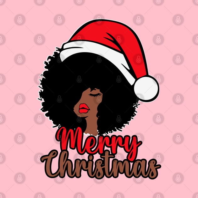 Merry Christmas, Black Woman Santa, Black Mrs Santa Claus by UrbanLifeApparel