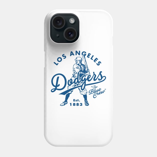 Old Style Los Angeles Dodgers 2 by Buck Tee Phone Case by Buck Tee