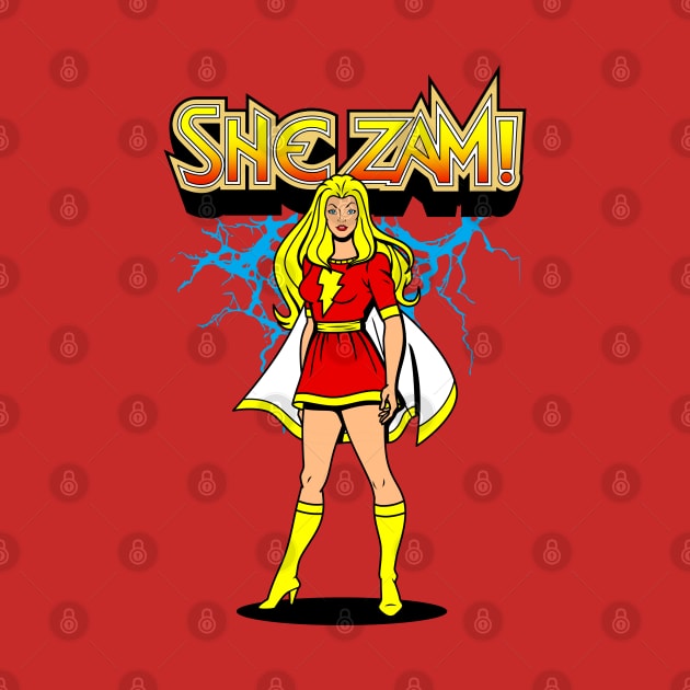 Female Superhero Mashup Girl Power 80's Retro Cartoon by BoggsNicolas