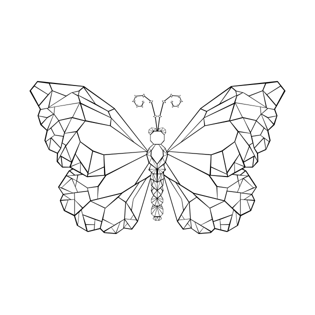 Polygonal Butterfly Monarch by Blackmoon9